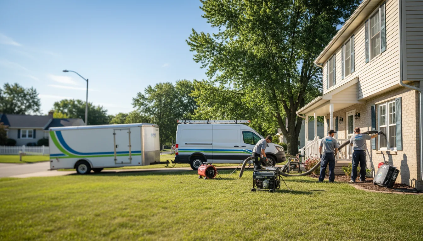 Flooded Basement Restoration And Cleanup With Repair in Nenzel, NE near me